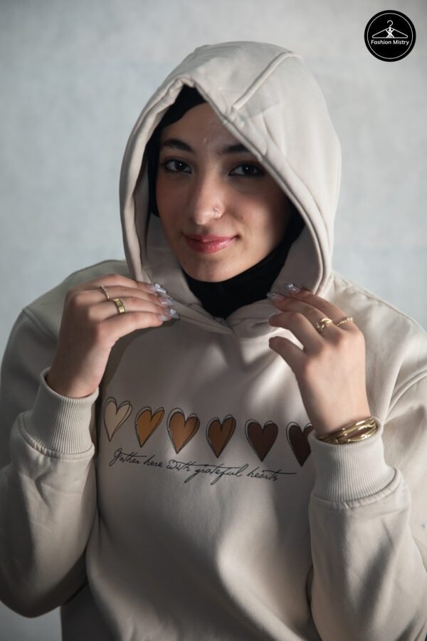 Heart Hoodie Oversize (paige ) - Image 3